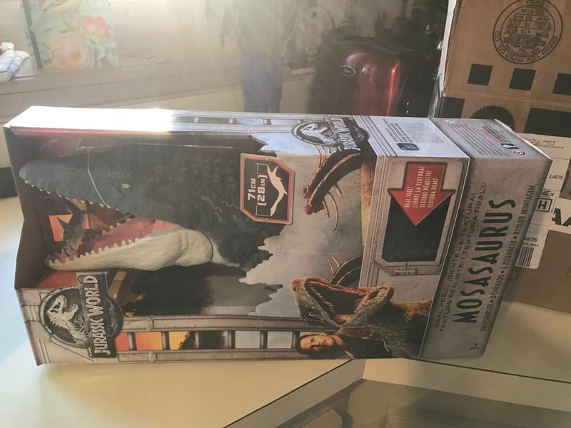 jurassic world real feel mosasaurus toy