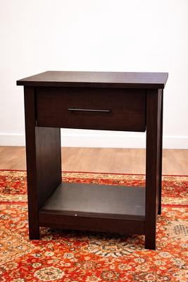 Open Box) Mainstays Hillside 1-Drawer Nightstand with Open Storage