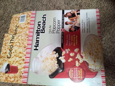 Hamilton Beach Electric Popcorn Maker Machine, Hot Air Popcorn