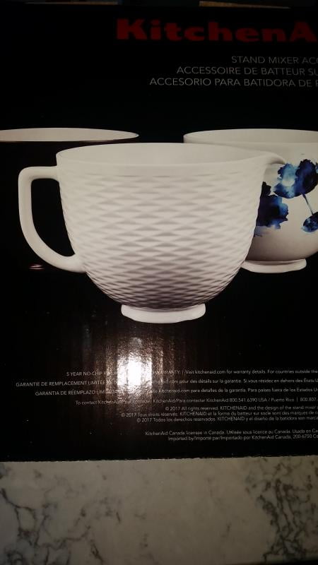 KSM2CB5TWM by KitchenAid - 5 Quart White Mermaid Lace Ceramic Bowl