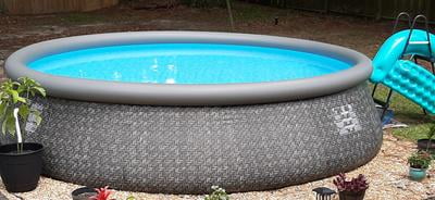 summer waves 12ft x 36in quick set above ground pool with pump