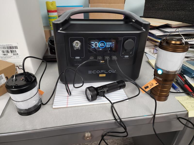 EcoFlow RIVER Pro Power Station, 720Wh, 600W AC Output, for