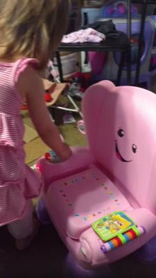 Fisher-Price Laugh & Learn Smart Stages Chair Electronic Learning Toy for  Toddlers, Pink