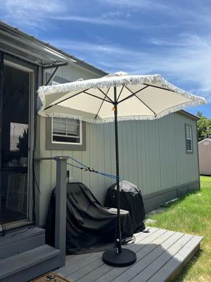 best sunnyglade 9' patio umbrella Amazon.com : Sunnyglade 9' Solar LED Lighted Patio Umbrella with 8  Ribs/Tilt Adjustment and Crank Lift System (Light Tan) : Patio, Lawn &  Garden