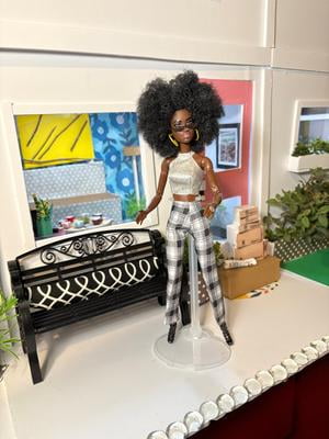 Barbie Fashionistas Doll #194 with Wheelchair, Ramp & Heart Romper