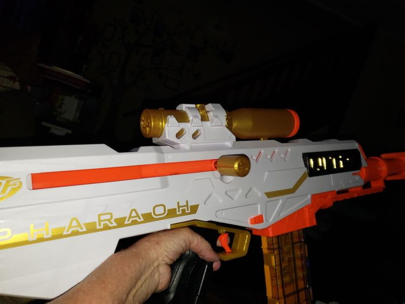 Nerf Ultra Pharaoh Blaster, 10-Dart Clip, Includes 10 Nerf Ultra Darts 