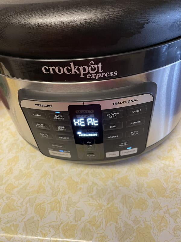 Crockpot Express 6-Qt Multi-Use Slow Fast Combo Oval Max Pressure