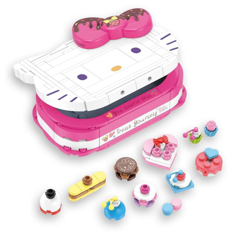 Hello Kitty ボウルとスクエアプレート 5点セット Brickcraft Hello Kitty Dessert Box Building Kit, 184 pcs, Sanrio