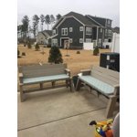 Convert-A-Bench Plastic Folding Picnic Table Bench 