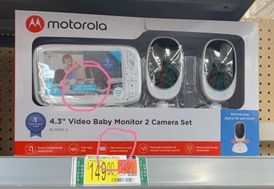 Motorola Bliss54 2 4 3 Video Baby Monitor 2 Camera Set Walmart Com Walmart Com