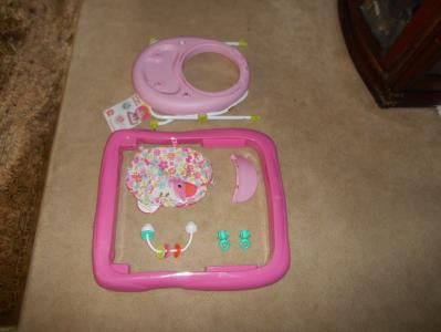 bright starts floral friends walker