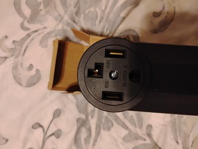 OUTLET【黒 ブラック 140㎝×30本】 30 Amp 125/250V, NEMA 14-30R Surface Mount Power outlet, Straight