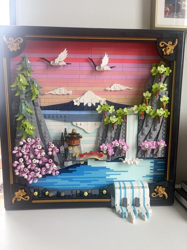 LEGO, Art Japanese Cherry Blossom Landscape Set, 31218, Wall Decor