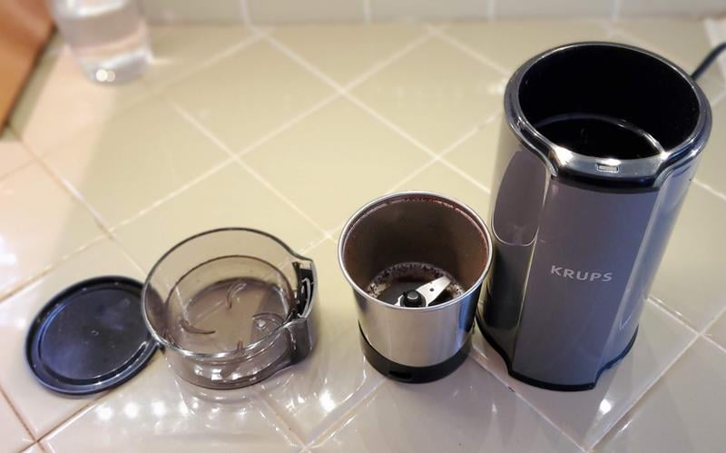 krups silent vortex electric coffee and spice blade grinder gx332b50