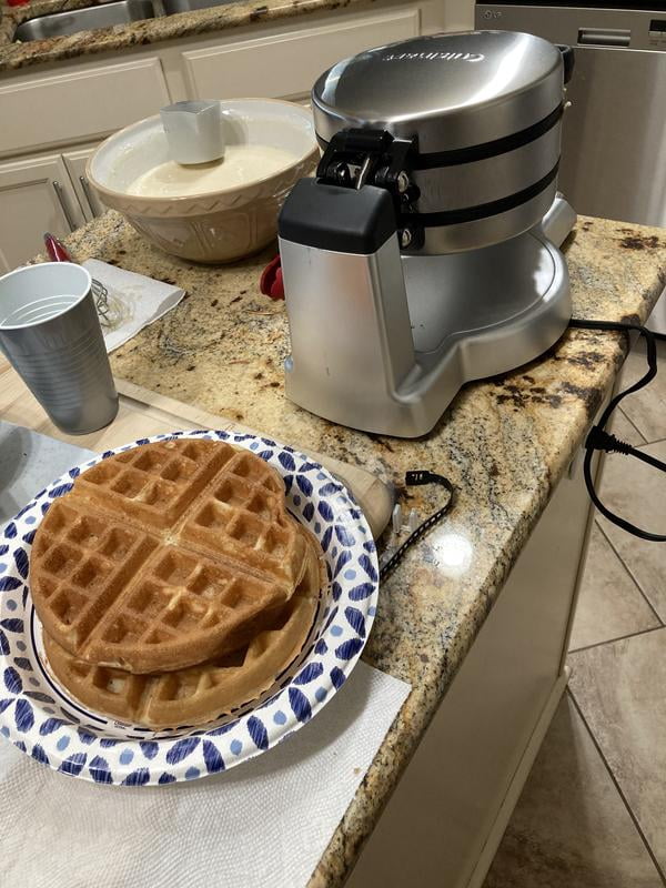 Cuisinart Electric Double Belgian Waffle Maker with Flip Plates