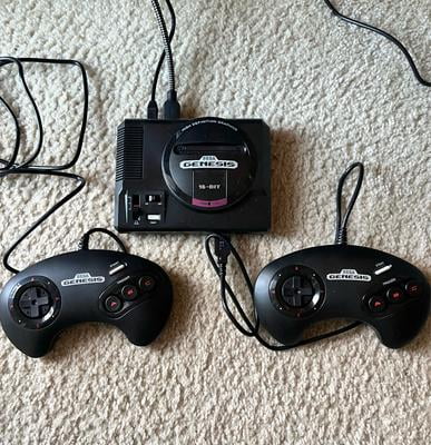 Sega Genesis Mini Classic 16-bit Retro Game Console with Built