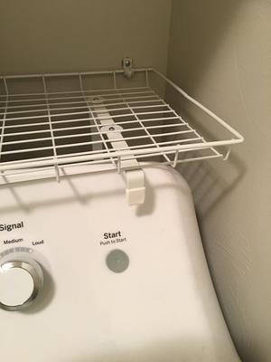 household essentials laundry shelf for over washer or dryer white