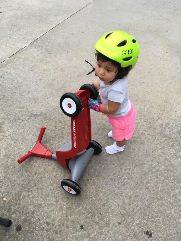 Radio Flyer Toddler Grow Kids Scoot 2 Scooter 2 in 1 Sit and Ride on Red Walmart
