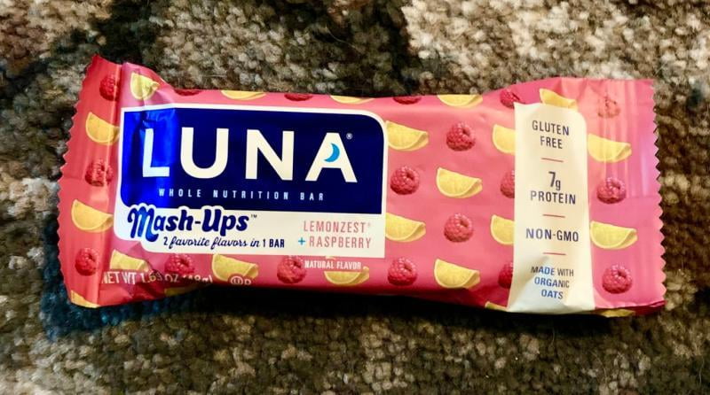 LUNA Bar Variety Pack - Chocolate Coconut & Lemon Blueberry Protein Snack Bars (12 Count, Gluten Free)