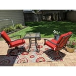 Mainstays Multi-Color Floral Medallion Indoor Outdoor Area Rug, 7'2