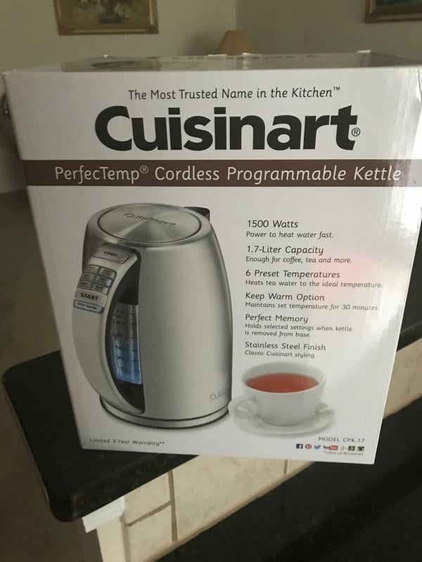 Cuisinart Caskata™ PerfecTemp® 1.7-Liter Cordless Programmable