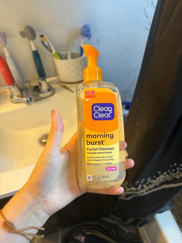 Clean & Clear Morning Burst Gel Face Wash, Oil-Free Facial