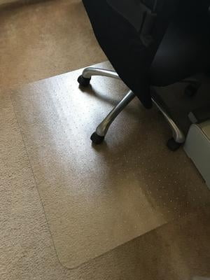 Ultimat Polycarbonate Lipped Chair Mat For Carpets Up To 1 2 35 X 47 Walmart Com Walmart Com