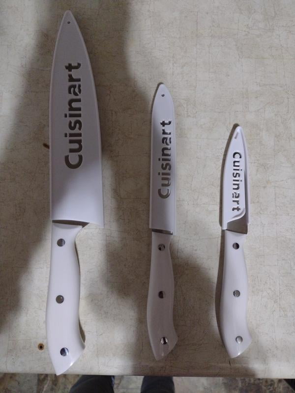 Cuisinart Set 3 Coltelli Da Chef Forgiati - Lama In Acciaio Inox, Manico Ergonomico Triple Rivet - 20cm, 14cm, 9cm - copertina