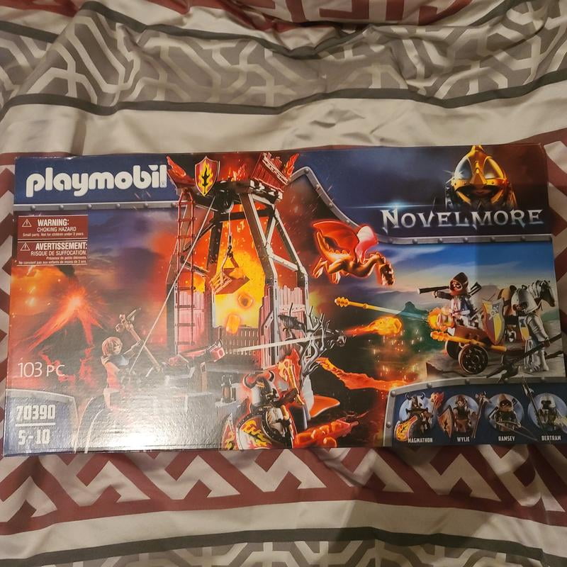 PLAYMOBIL Novelmore 70390 Lavamine – Spielfiguren Set Mit Drachen, 4 Figuren & 103 Teilen Für Kinder 4–10 Jahre