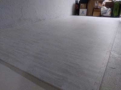 Interlocking EVA Foam Floor Mat Tiles 25 pcs Clevr 100 sq ft Protective Flooring| Wood Grain or Granite Print 1 Year Limited Warranty 24 x 24 