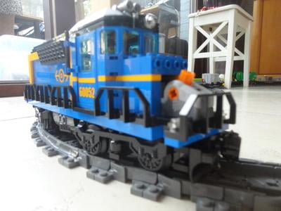 lego city blue train