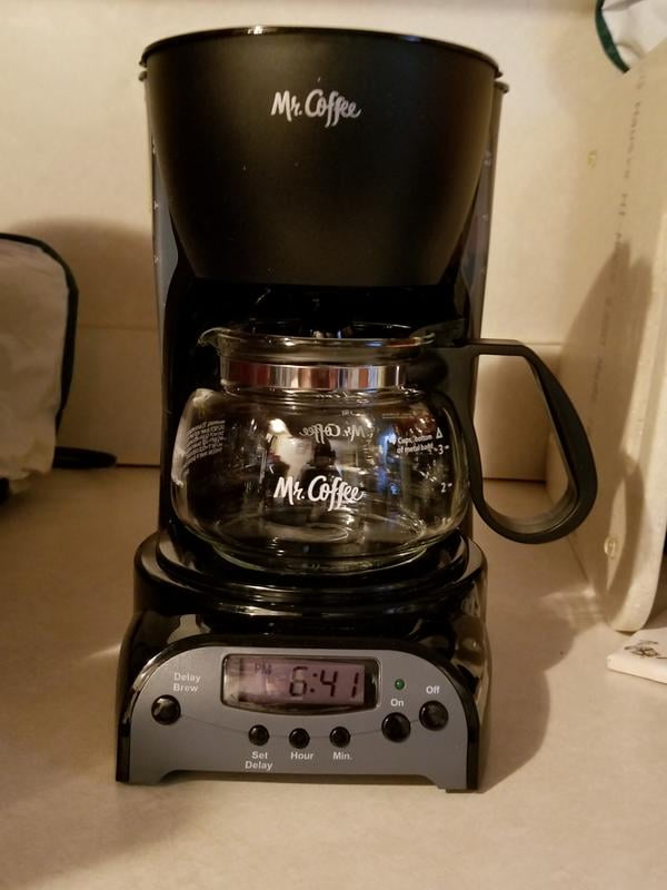  Mr. Coffee 4-Cup Programmable Coffee Maker, Black (DRX5-RB) :  Home & Kitchen
