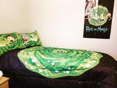 Swim Rick Morty Bed In A Bag Bedding Bundle Set Microfiber Green Portal 5 Piece Full Com Morty Bed In A Bag Bedding Bundle Set, Rick And Morty Bed Set King Size