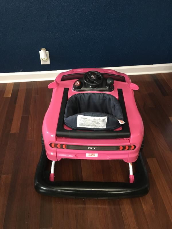 pink mustang baby walker