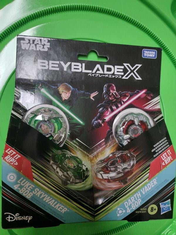 Beyblade X Star Wars - Pack Luke Skywalker Vs Dark Vador - 2 Toupies Et Lanceurs - Dès 8 Ans
