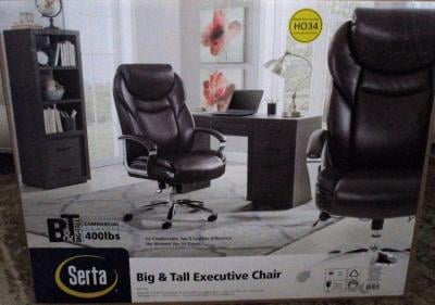 Serta Big Tall Office Chair With Memory Foam Adjustable Multiple Colors Walmart Com Walmart Com