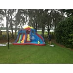 banzai hydro blast inflatable water park with slides and water cannons stores