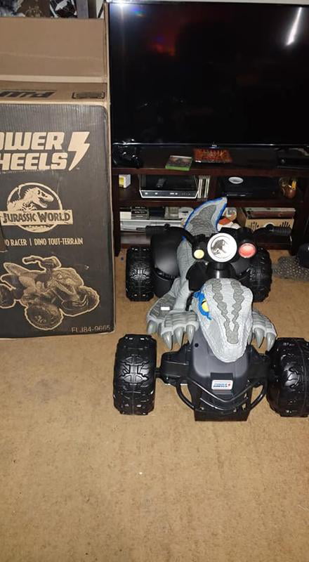 power wheels dinosaur 4 wheeler