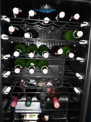 mini wine fridge walmart