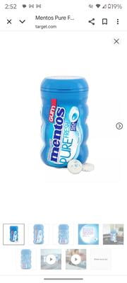 Sugar-free Chewing Gum Mentos Pure Fresh Sugar-Free Gum - Fresh Mint - View #2