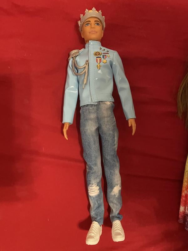 Barbie Princess Adventure Prince Ken Doll, 12-inch, Blue Jacket