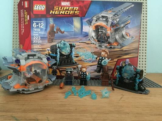  LEGO Marvel Super Heroes Avengers: Infinity War Thor's Weapon  Quest 76102 Building Kit (223 Pieces) : Toys & Games
