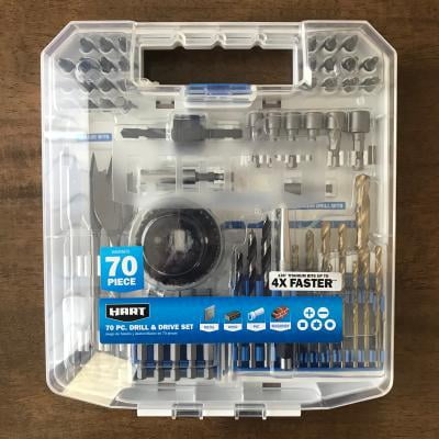 HART 70-Piece Drill and Drive Bit Set 