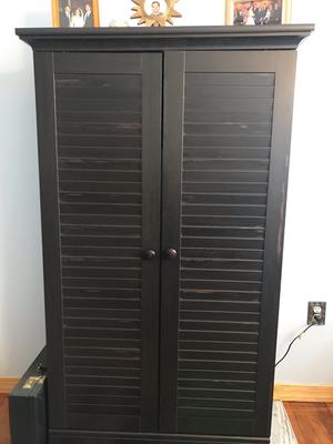 Sauder Harbor View Storage Cabinet Antiqued White Walmart Com Walmart Com