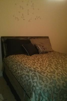 Ireland Queen Faux Leather Bed Brown Walmart Com Walmart Com