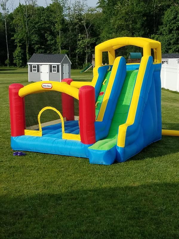 Little tikes giant slide bouncer discount