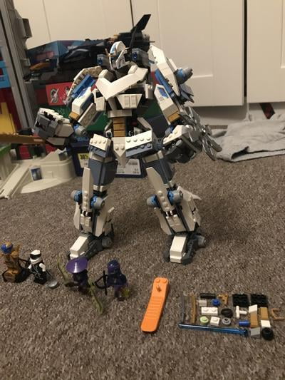 LEGO Ninjago Zane's Titan Mech Battle 71738 with Action Features