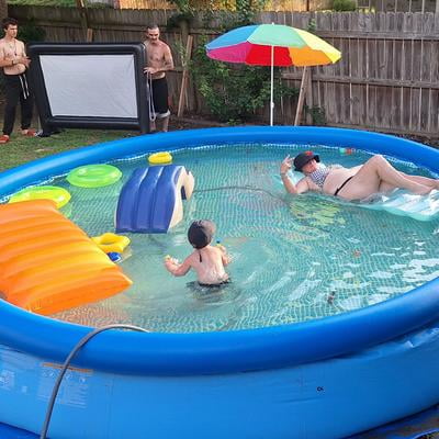 INTEX Quick Set 15ft x 33in Outdoor Above Ground Swimming Pool
