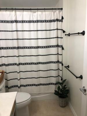 72 x 72 Inches Varato Design Boho Shower Curtain Set with 12 Hooks Modern Shower Curtain 72 x 72 Inches