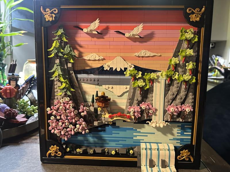 LEGO, Art Japanese Cherry Blossom Landscape Set, 31218, Wall Decor